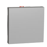 Conmutador unipolar  de 2 módulos, 10A,  Schneider serie New Unica, embordamiento automático