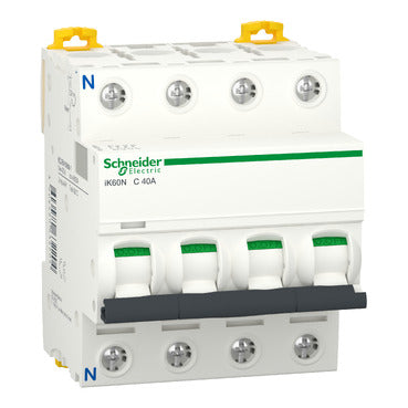 Interruptor magnetotérmico Acti9 iK60N 3P+N  -  curva C 6000 A