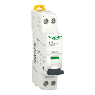 Interruptor magnetotérmico Acti9 iC40F 1P+N - Curva C 6kA