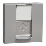 Toma de datos plana RJ45 UTP-6 de 2 módulos, Schneider serie New Unica
