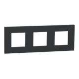 Marco para Interruptor y Enchufe de 3 elementos, Schneider serie New Unica Deco