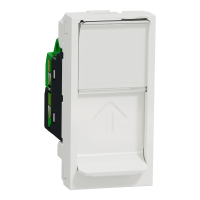 Toma de datos plana RJ45 UTP-6 de 1 módulo,Schneider serie New Unica