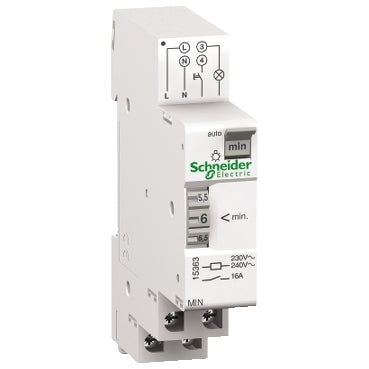 Interruptor minutero automático 1 módulo1 canal, Schneider serie Acti9 MIN