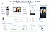 Kit Videoportero 2 hilos FERMAX, para 1 vivienda manos libres 7" | pre-programado (Plug&Play), Wi-Fi | F01521