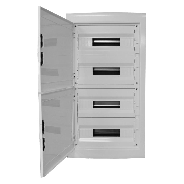Caja de distribución KAPPA. Empotrar. Puerta blanca. IP40.